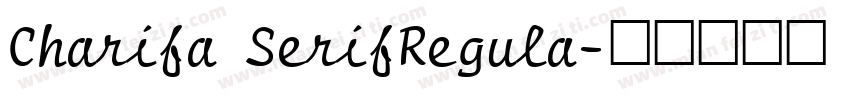 Charifa SerifRegula字体转换
